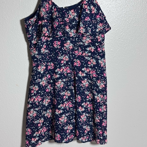 Candie’s Women Summer‎ Romper Blue Floral size 5 - Picture 2 of 7